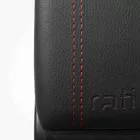 RATI ARMSTER 3 kartámasz SUZUKI IGNIS 2017-  [fekete,bőr,piros varrott]