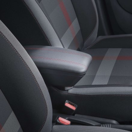 RATI ARMSTER 3 kartámasz CITROEN C3 2024-  [fekete, bőr, piros varrott]