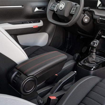 RATI ARMSTER 3 kartámasz CITROEN C3 2024-  [fekete, bőr, piros varrott]