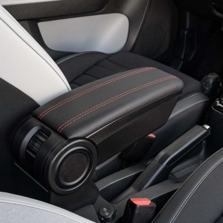 RATI ARMSTER 3 kartámasz CITROEN E-C3 2024-  [fekete, bőr, piros varrott]