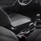 RATI ARMSTER 3 kartámasz ülésre rögzíthető RENAULT CLIO 2013-2020 gyári karfa nélkül, deréktámasz nélkül [fekete,vegán bőr,usb]